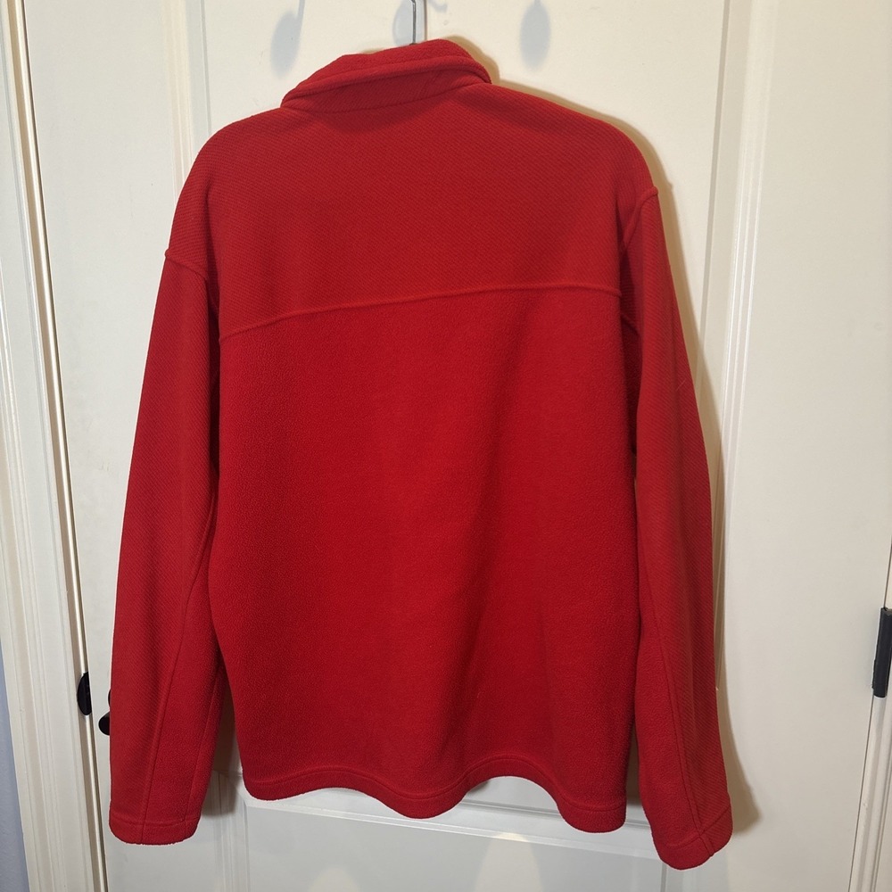 Patagonia Pullover Men Large Red Fleece Micro D Outdoors Hiking Synchilla Jacket - Picture 8 of 10